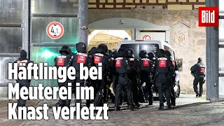 Gefängnismeuterei Polizei stürmt Knast in Thüringen  JVA Untermaßfeld [upl. by Chevy274]