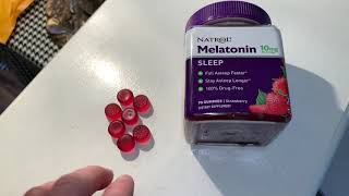 Natrol Melatonin 10mg Gummy  We are Sleeping Now [upl. by Nnaylime502]